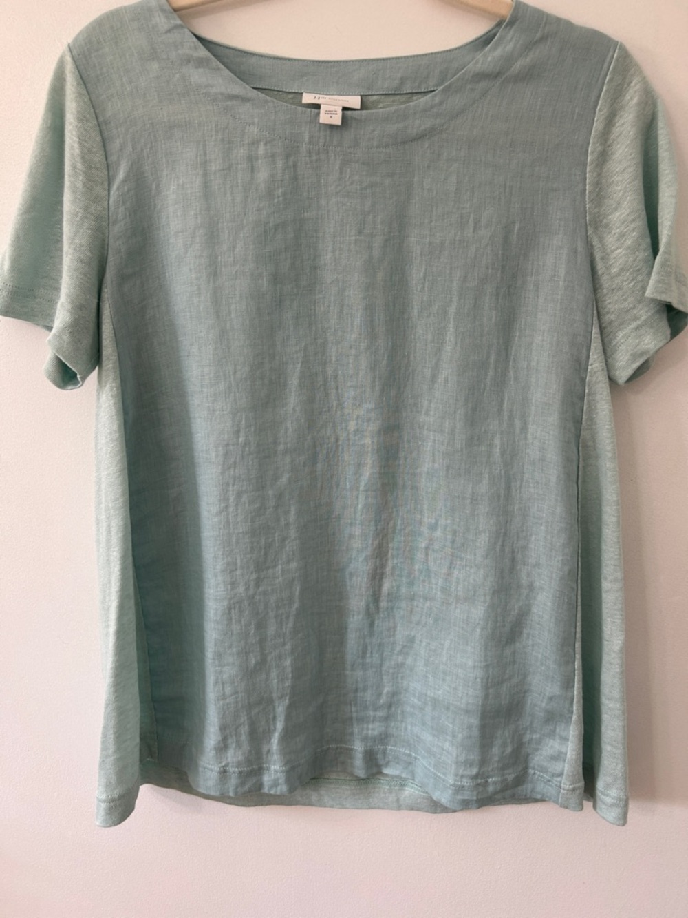 J.Jill Love Linen Top Women’s S Green Lightweight Flowy Short Sleeve Casual - Picture 12 of 14